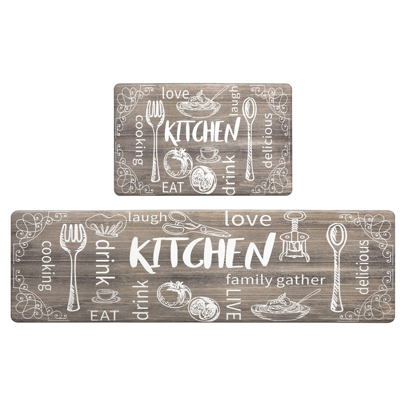 Red Barrel Studio® Kitchen Mats AntiFatigue NonSkid Kitchen Mat